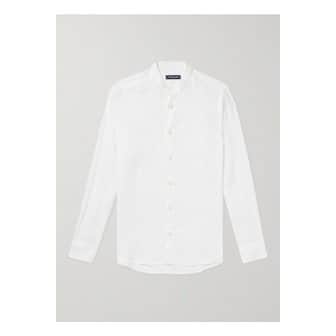 프레스코볼 카리오카(Frescobol Carioca) 프레스코볼 카리오카 호르헤 그랜대드 칼라 리넨 셔츠 화이트 1647597313776202