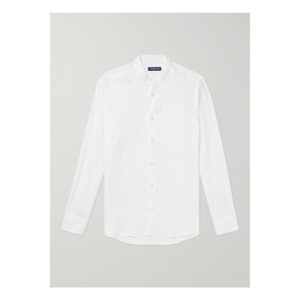 프레스코볼 카리오카 호르헤 그랜대드 칼라 리넨 셔츠 화이트 1647597313776202