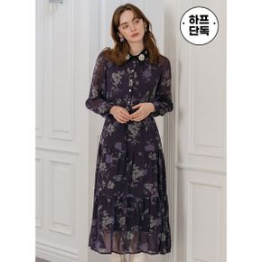 앤틱 플로럴 쉬폰 티어드 원피스_P418244899