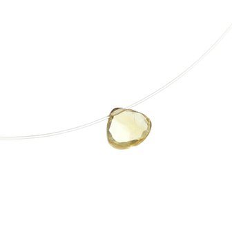 페르테 시트린쿼츠 플로팅 목걸이, Citrine Quartz Floating Necklace, 11월 November