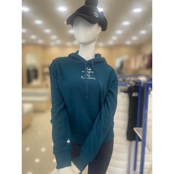 [여주점] 여성 솔리드 후드 플리스 티셔츠 GP422LRLO2 DGRN