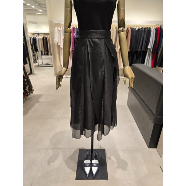 [파주점] 오간자 드레이프 플레어 스커트 JS5B0SK371