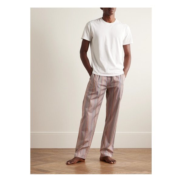 스트라이프 코튼 파자마 팬츠 레드 1647597323152664