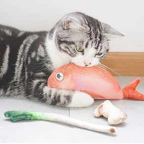 펫데일리 고양이 캣닢 생선 매운탕세트 장난감