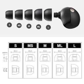 AZLA SednaEarfit Foamax Standard 이어피스 MS 사이즈