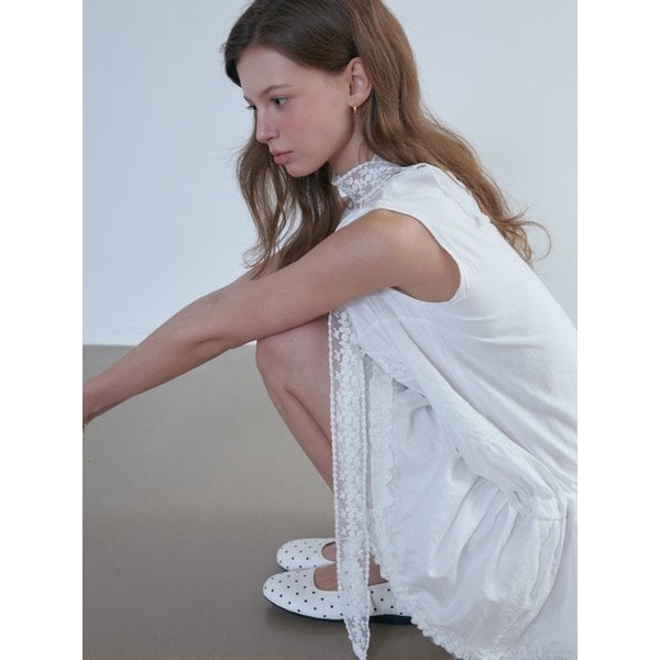 Cross Lace Sleeveless One-Piece