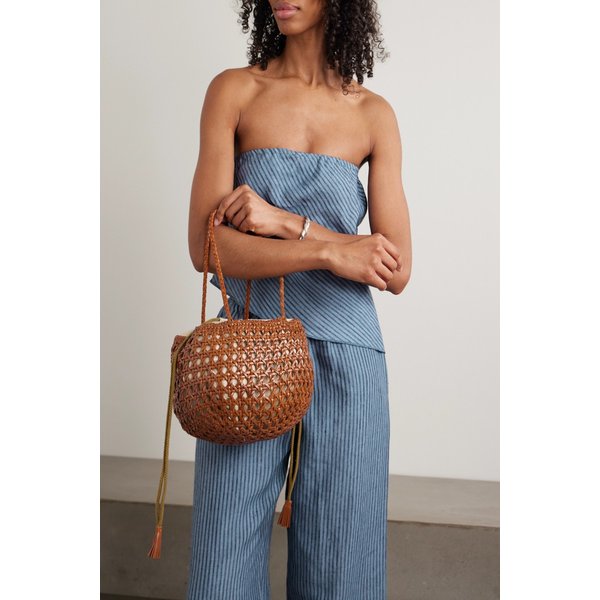 유벤투스 우븐 가죽 토트백 46376663163016325