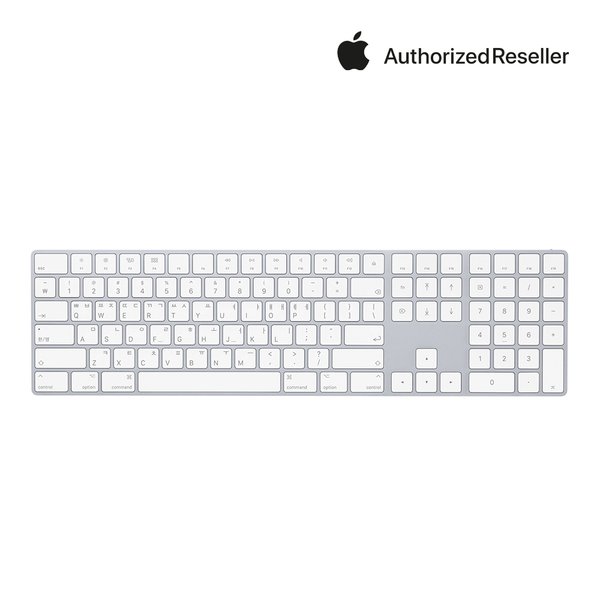 정품 Magic Keyboard with Numeric Keypad - Korean - Silver MXCJ3KH/A