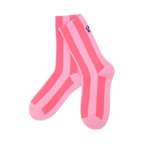 크랙앤칼 여성 컬러 블로킹 중목양말 핑크 C263LAS752 PK