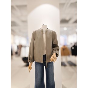 [파주점] [더아이잗컬렉션]양가죽 턱 디테일 포인트 집업 자켓 CSRBLT101