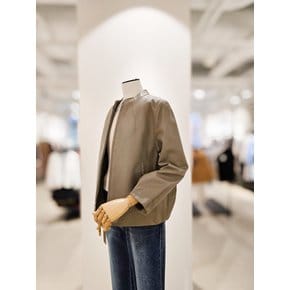 [파주점] [더아이잗컬렉션]양가죽 턱 디테일 포인트 집업 자켓 CSRBLT101