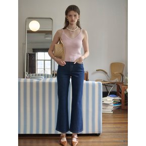 SR_V-neck wool knit inner top_PINK