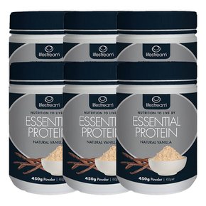 뉴질랜드 라이프스트림 에션셜 프로틴 내추럴 차이 450g PROTEIN CHAI 6팩