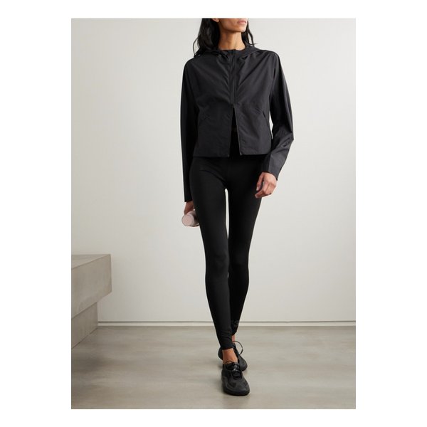 Y-3 크롭 프린트 셸 후드 재킷 블랙 1647597343786716