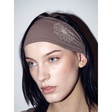 BEURRE ULTIMATE COMFORTwide headband theflower_BROWN PINK BEIGE