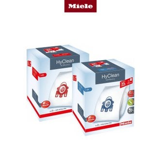 MIELE [Miele 본사] 밀레 청소기용 HyClean 3D 알러지XL팩 (먼지봉투 8매+헤파필터 SF-HA50 1개)