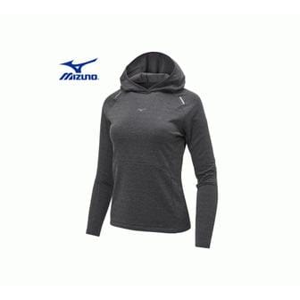 미즈노 여성 러닝 후드 기모 긴팔 티셔츠 PULLOVER 32YA380111