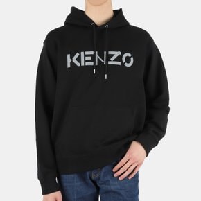 22 S/S 남성 KENZO 로고 프린트 후드 맨투맨(블랙) FB6 5SW300 4ML 99