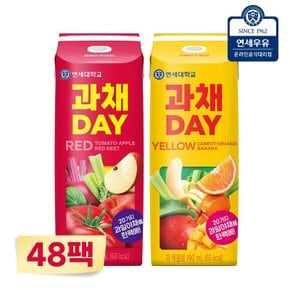 연세유업 과채데이 레드/옐로우 190ml 48팩