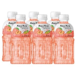 음료수 복숭아맛 모구모구 320ml 6개 복숭아 모구모구복숭아