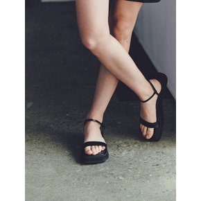 Black 410C  comfy sandals_3cm