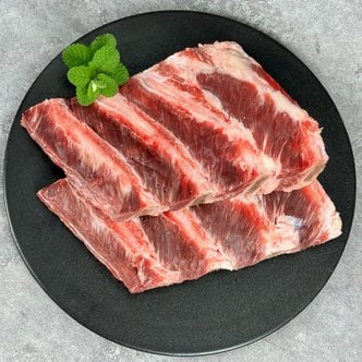 일품나라 미국산 텍사스 bbq용 노코팅 소 등갈비 1kg(일반아이스박스)