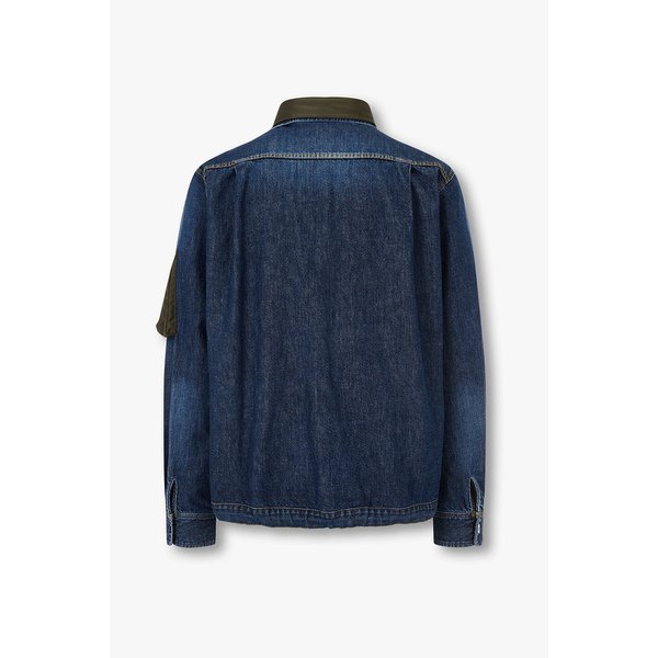 남성 나일론 트윌 믹스 데님 블루종(블루) 6426101128000