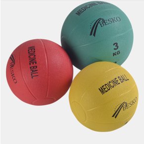 BESKO 컬러 고급 메디신 볼 2kg 홈트 웨이트 다이어트