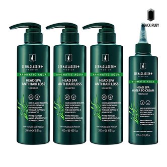  더마클라센 헤드스파 탈모완화 샴푸 500ml x3 + 트리트먼트 250ml