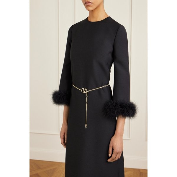 V로고 골드톤 체인 벨트 46376663162984916