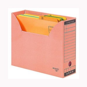 리빙비스타 문서보관상자 A4/살구색 분홍 /오피스웨이