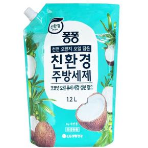 퐁퐁 친환경 주방세제 코코넛 1.2L x 3개