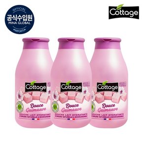 바디워시 스위트 마시멜로 모이스처라이징 샤워 밀크 250ml x 3개