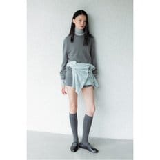 Long RIbbed Socks (Charcoal)_D7LAW24002GYD