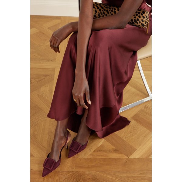 메이슬리 70 버클 스웨이드 슬링백 펌프스 46376663162937188