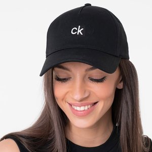 Calvin Klein 캘빈클라인 남여공용 센터CK자수  야구모자 블랙 병행수입정품보장