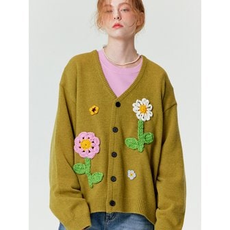 미스터차일드 CROCHET GARDEN CARDIGAN PAPAYA