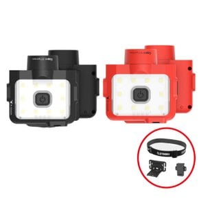 캡온 120D + 웨어러블키트 캡라이트 충전식 LED 헤드랜턴 등산 낚시 작업등 모자 CLP-120