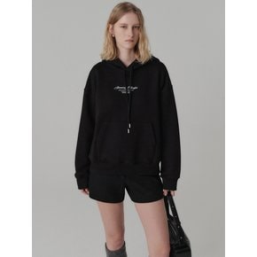 윈터 시그니처 시즈날 기모 후드_블랙 / WINTER SIGNATURE SEASONAL GIMO HOODIE_BLACK