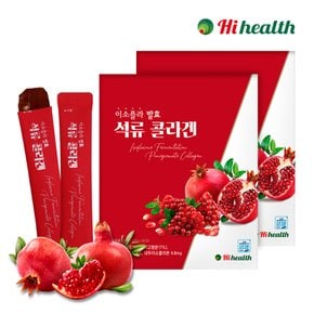 [하이헬스] 이소플라 발효 석류 콜라겐 젤리 스틱 (20g x 80포) 2박스