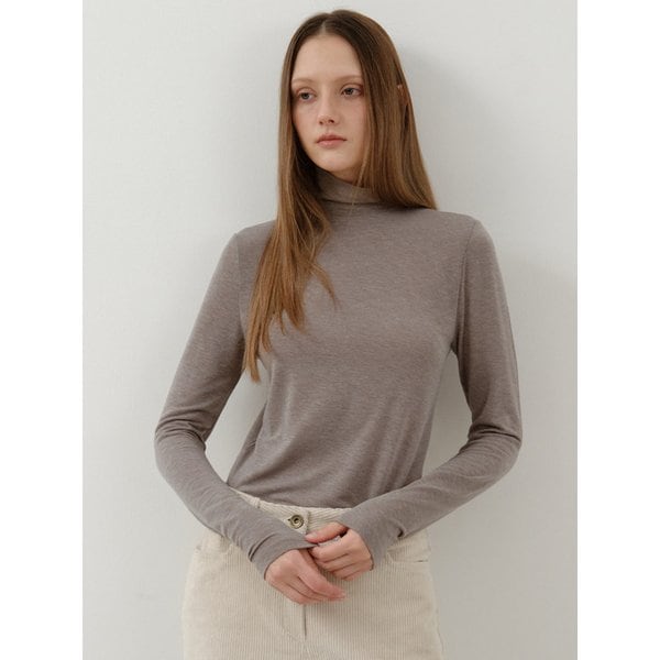 Nasty Basic Turtle Neck Long Sleeve T-Shirt_4COLOR (W25-TP50)