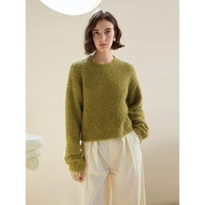 10/25 예약배송_YY_Cozy green knit top