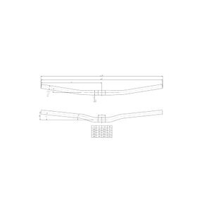 TRIGON 트리곤 프리라이드카본핸들바 25.4 x 620mm HB102