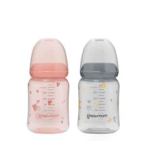 컬러 PP 슬림 노꼭지젖병 140ml 병원용젖병 / 조리원젖병 / 노꼭지 / 슬림형젖병 / 배앓이예방젖병