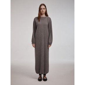 CASHMERE SLEEVELESS KNIT LONG DRESS