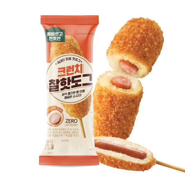 (m)[올바르고 반듯한] 크런치 찰핫도그 15봉+찰핫도그 15봉 / 총 30봉