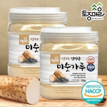 토종마을 HACCP인증 국산 산마검정콩미숫가루 700g X 2통