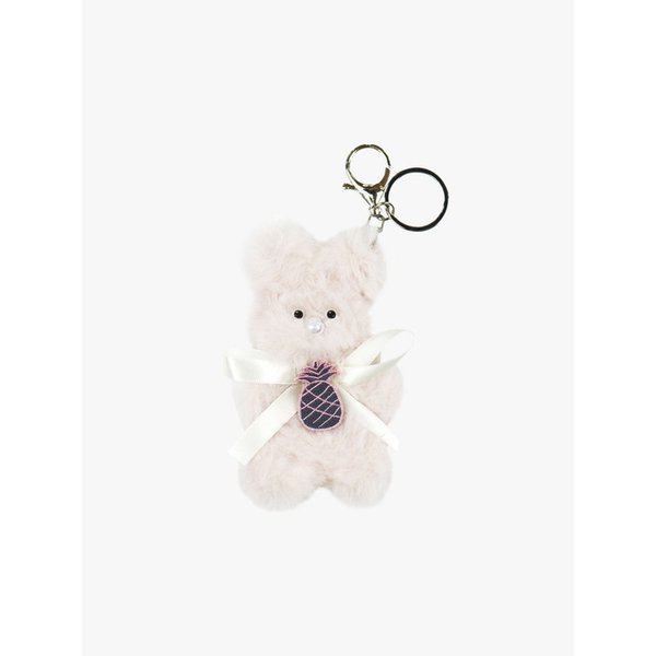 SHINY NOSE BUNNY KEYRING_PINK