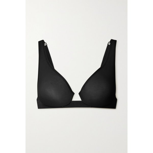 스킴스 Naked Plunge Bra Smokey Quartz 블랙 25372685655714052