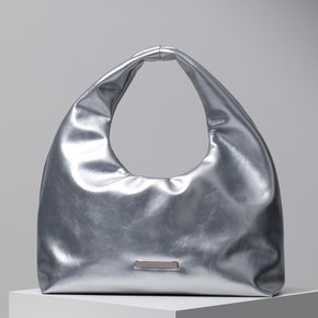 EGG TOTE BAG SILVER